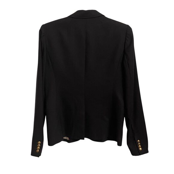 J. Crew Navy Wool Schoolboy Blazer Gold Buttons Size 8T - Picture 4 of 6
